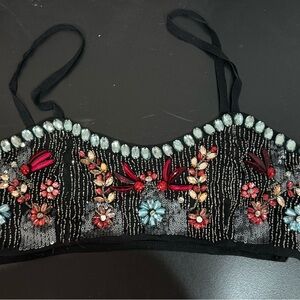 Free people Embellished Black bralette